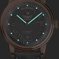 Aviator Aviator Douglas Day-Date V.3.35.2.283.4 механические мужские часы часы крупный план черный циферблата
