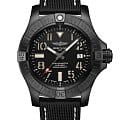 Breitling Breitling Avenger Automatic 45 Seawolf Night Mission V17319101B1X2  V17319101B1X2 механические мужские часы черный циферблат, браслет кожаный — вид спереди