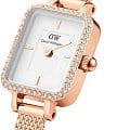 Daniel Wellington Daniel Wellington Quadro Mini Lumine Bezel Rose Gold DW00100731 quadro шведские женские часы на браслете нержавеющая сталь с pvd-покрытием боковой вид