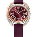 Swarovski Swarovski 5484379  5484379 кварцевые женские часы красный циферблат, браслет кожаный — вид спереди