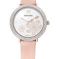 Swarovski Swarovski 5519223  5519223 кварцевые женские часы белый циферблат, браслет кожаный — вид спереди