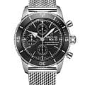 Breitling Breitling Superocean Heritage Chronograph 44 A13313121B1A1  A13313121B1A1 механические мужские часы черный циферблат, браслет нержавеющая сталь — вид спереди