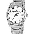 Jacques Lemans Jacques Lemans Liverpool 1-2070D  1-2070D кварцевые мужские часы белый циферблат, браслет нержавеющая сталь — вид спереди