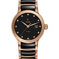 Rado Rado Centrix Automatic Diamonds R30183732 Automatic R30183732 механические женские часы белый циферблат, браслет сталь + pvd + керамика — вид спереди