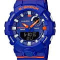 Casio Casio G-Shock GBA-800DG-2A G-SQUAD GBA-800DG-2AER электронные мужские часы синий циферблат, браслет пластик — вид спереди