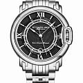 Stuhrling Stuhrling Heritage Depthmaster 1001.03  1001.03 механические мужские часы черный циферблат, браслет нержавеющая сталь — вид спереди