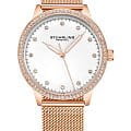 Stuhrling Stuhrling Dorset 3904.4  3904.4 кварцевые женские часы золотой циферблат, браслет нержавеющая сталь с pvd-покрытием — вид спереди