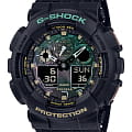 Casio Casio G-Shock GA-100RC-1A GA-100 GA-100RC-1A электронные мужские часы цветной циферблат, браслет пластик — вид спереди