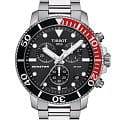 Tissot Tissot Seastar 1000 Chronograph T120.417.11.051.01 Seastar 1000 T1204171105101 кварцевые мужские часы черный циферблат, браслет нержавеющая сталь — вид спереди