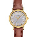 Tissot Tissot Oroville T71.3.127.34  T71312734 кварцевые женские часы серебристый циферблат, браслет кожаный — вид спереди