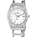 Jacques Lemans Jacques Lemans Liverpool 1-2060H  1-2060H кварцевые мужские часы белый циферблат, браслет нержавеющая сталь 316l + полиуретан — вид спереди