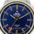 Swiss Military by Chrono Swiss Military by Chrono SM34105.05 кварцевые женские часы часы, крупный план синий циферблат