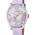Candino Candino Elegance C4720/2  C4720/2 кварцевые женские часы фиолетовый циферблат, браслет кожаный — вид спереди