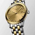 Longines Longines Flagship L4.974.3.32.7, flagship швейцария мужские часы на браслете сталь c pvd покрытием боковой вид