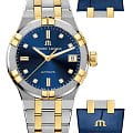 Maurice Lacroix Maurice Lacroix Aikon Automatic AI6006-PVY13-450-2  AI6006-PVY13-450-2 механические женские часы синий циферблат, браслет сталь c pvd покрытием — вид спереди