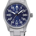 Orient Orient 21 Jewels RA-AC0H01L  RA-AC0H01L механические мужские часы синий циферблат, браслет нержавеющая сталь — вид спереди