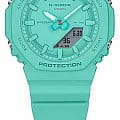 Casio Casio G-Shock GMA-P2100-2A электронные женские часы часы крупный план бирюзовый циферблата