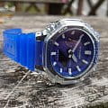 Casio Casio G-Shock GA-2100HC-2ADR электронные мужские часы часы крупный план синий циферблата