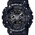 Casio Casio Baby-G BA-110ST-1ADR  BA-110ST-1ADR кварцевые женские часы черный циферблат, браслет пластик — вид спереди