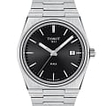 Tissot Tissot PRX T137.410.11.051.00  T1374101105100 кварцевые мужские часы черный циферблат, браслет нержавеющая сталь — вид спереди
