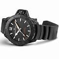 Hamilton Hamilton Khaki Navy Frogman Auto H77855330 механические мужские часы часы, крупный план черный циферблат