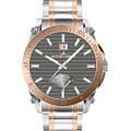 Jacques Lemans Jacques Lemans Derby 1-2202O  1-2202O кварцевые мужские часы серый циферблат, браслет нержавеющая сталь с pvd-покрытием — вид спереди