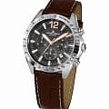 Jacques Lemans Jacques Lemans  42-5C  42-5C кварцевые мужские часы черный циферблат, браслет кожаный — вид спереди