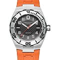 Hamilton Hamilton Khaki Navy Sub Auto H78615985  H78615985 механические мужские часы черный циферблат, браслет каучук — вид спереди