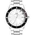 Daniel Wellington Daniel Wellington Iconic Paradigma Link Black Bezel DW00100819  DW00100819 кварцевые мужские часы белый циферблат, браслет нержавеющая сталь — вид спереди