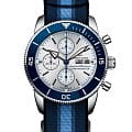 Breitling Breitling Superocean Heritage Chronograph 44 Ocean Conservancy Limited Edition A133131A1G1W1  A133131A1G1W1 механические мужские часы серебристый циферблат, браслет тканевый — вид спереди
