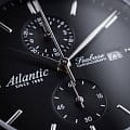 Atlantic Atlantic Seabase 64452.41.61,  швейцария мужские часы на браслете кожаный боковой вид
