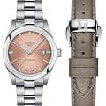 Tissot Tissot T-My Lady Automatic T132.007.11.336.00 T My Lady T1320071133600 механические женские часы розовый циферблат, браслет нержавеющая сталь — вид спереди