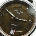 Certina Certina C025.210.16.297.00 кварцевые женские часы часы крупный план коричневый циферблата