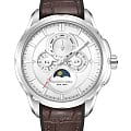 Kenneth Cole Kenneth Cole New York KCWGQ0015805  KCWGQ0015805 кварцевые мужские часы серебристый циферблат, браслет кожаный — вид спереди