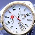 Orient Orient RA-AB0028S19, 3 stars 21 jewels япония мужские часы на браслете сталь c pvd покрытием боковой вид