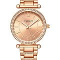 Stuhrling Stuhrling Aria 3905.5  3905.5 кварцевые женские часы  золотой циферблат, браслет нержавеющая сталь с pvd-покрытием — вид спереди