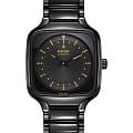 Rado Rado True Square True Heart R27078152 Automatic R27078152 механические мужские часы черный циферблат, браслет титан + высокотехнологичная плазменная керамика — вид спереди