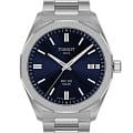 Tissot Tissot PRC 100 Solar Quartz 39mm T151.422.11.041.00 PRC 100 Solar T1514221104100 кварцевые мужские часы  синий циферблат, браслет нержавеющая сталь — вид спереди