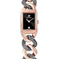 Swarovski Swarovski 5519324  5519324 кварцевые женские часы  черный циферблат, браслет сталь c pvd покрытием — вид спереди