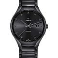 Rado Rado True R27071702 Automatic R27071702 механические мужские часы черный циферблат, браслет высокотехнологичная керамика — вид спереди