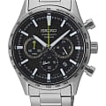 Seiko Seiko Conceptual Series Sports SSB413P1  SSB413P1  кварцевые мужские часы черный циферблат, браслет нержавеющая сталь — вид спереди