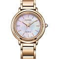 Citizen Citizen Citizen L EM1103-86Y  EM1103-86Y кварцевые женские часы перламутровый циферблат, браслет нержавеющая сталь с ip-покрытием — вид спереди