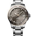 Longines Longines HydroConquest L3.780.3.78.6  L37803786 механические мужские часы коричневый циферблат, браслет нержавеющая сталь — вид спереди