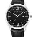 Kenneth Cole Kenneth Cole New York KCWGB0014501  KCWGB0014501 кварцевые мужские часы черный циферблат, браслет кожаный — вид спереди