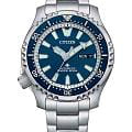 Citizen Citizen Promaster NY0161-63L  NY0161-63L механические мужские часы  синий циферблат, браслет нержавеющая сталь — вид спереди