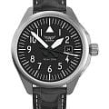 Aviator Aviator Airacobra V.1.38.0.315.4  V.1.38.0.315.4 кварцевые мужские часы черный циферблат, браслет кожаный — вид спереди