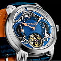 Stuhrling Stuhrling Celestial Timekeeper 1017.03 мужские часы синий циферблат на запястье