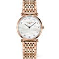Longines Longines La Grande Classique L4.512.1.97.8  L45121978 кварцевые женские часы синий циферблат, браслет нержавеющая сталь с pvd-покрытием — вид спереди
