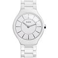 Rado Rado True Thinline R27958112  R27958112 кварцевые женские часы белый циферблат, браслет высокотехнологичная керамика — вид спереди