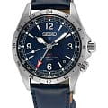 Seiko Seiko Prospex SPB377J1  SPB377J1 механические мужские часы синий циферблат, браслет кожаный — вид спереди